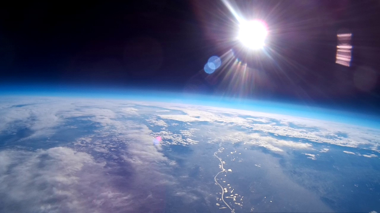 Stratosphere at around 30,000m